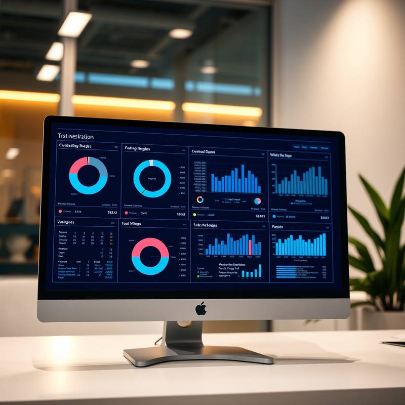 Data visualization on a computer screen